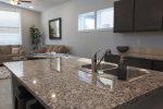 Granite counter top in kitchen
